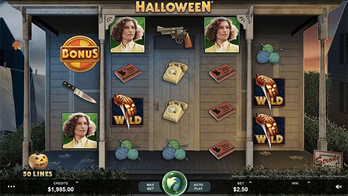 Halloween online casino game by Microgaming