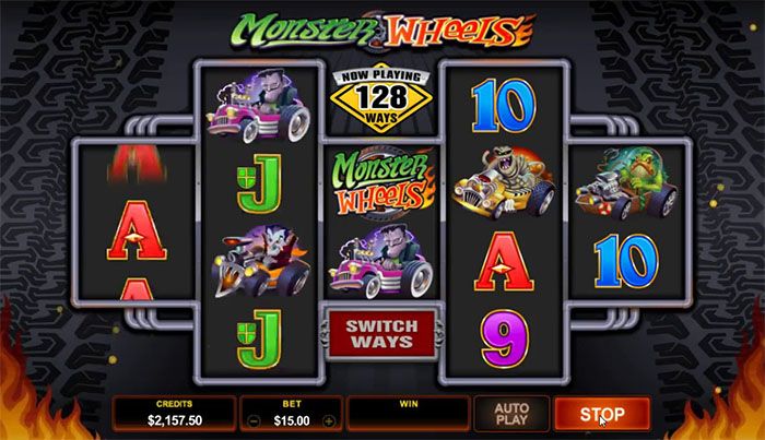 Monster Wheels slot by Microgaming