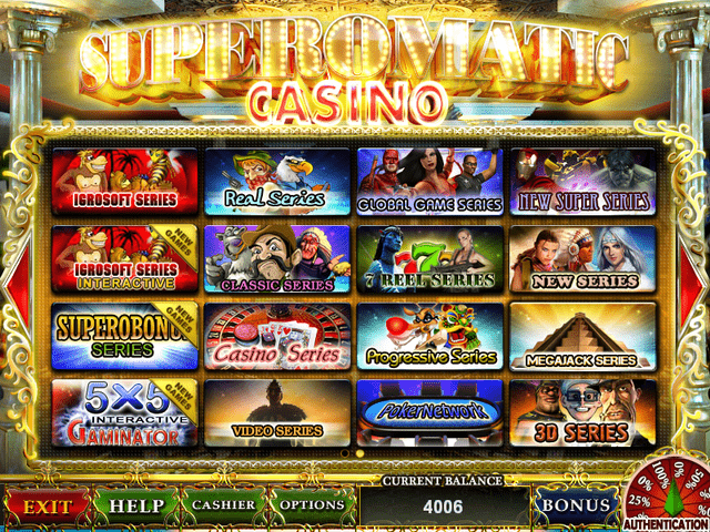 Superomatic casino gaming system