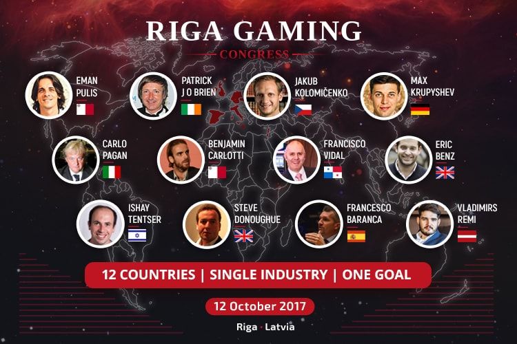 12 speakers of Riga Gaming Congress